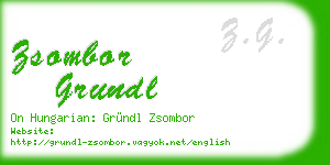 zsombor grundl business card